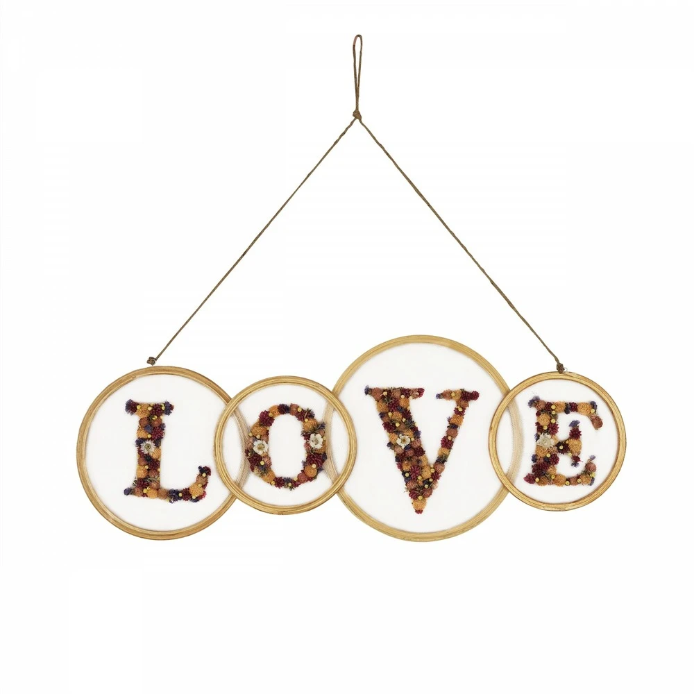 Fleurs Séchées Suspension Murale 86x2x33cm – Image 2