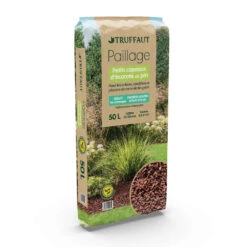 Paillage D'écorces De Pin Petits Copeaux Calibre 10/25 Mm - Sac De 50L