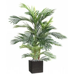 Joli Palmier Areca Artificiel En Pot Multitroncs H 150 Cm Vert - Choisissez Votr
