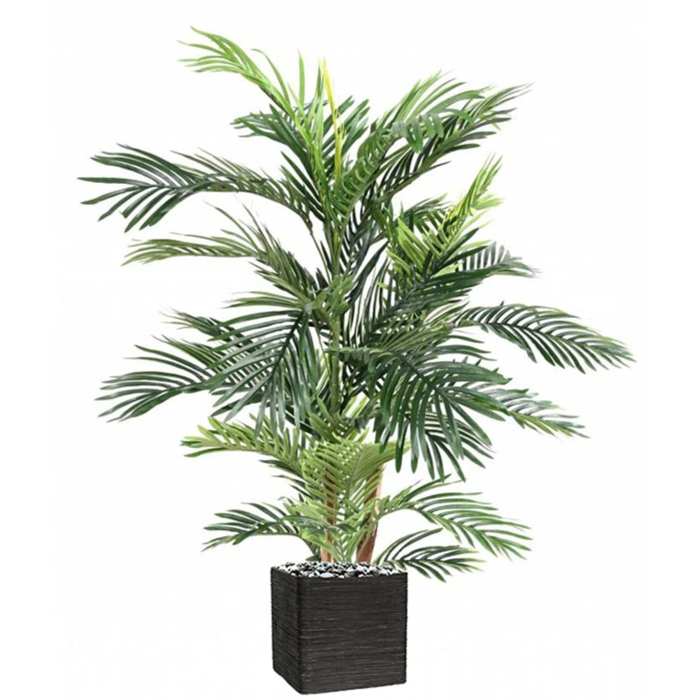 Joli Palmier Areca Artificiel En Pot Multitroncs H 150 Cm Vert - Choisissez Votr