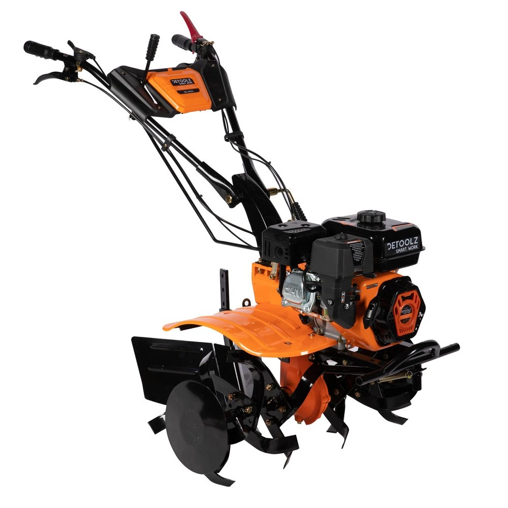 Motoculteur Thermique 7,5cv 2av 1ar Roues X4 Butteur Réglable Detool Dz-m125 – Image 2