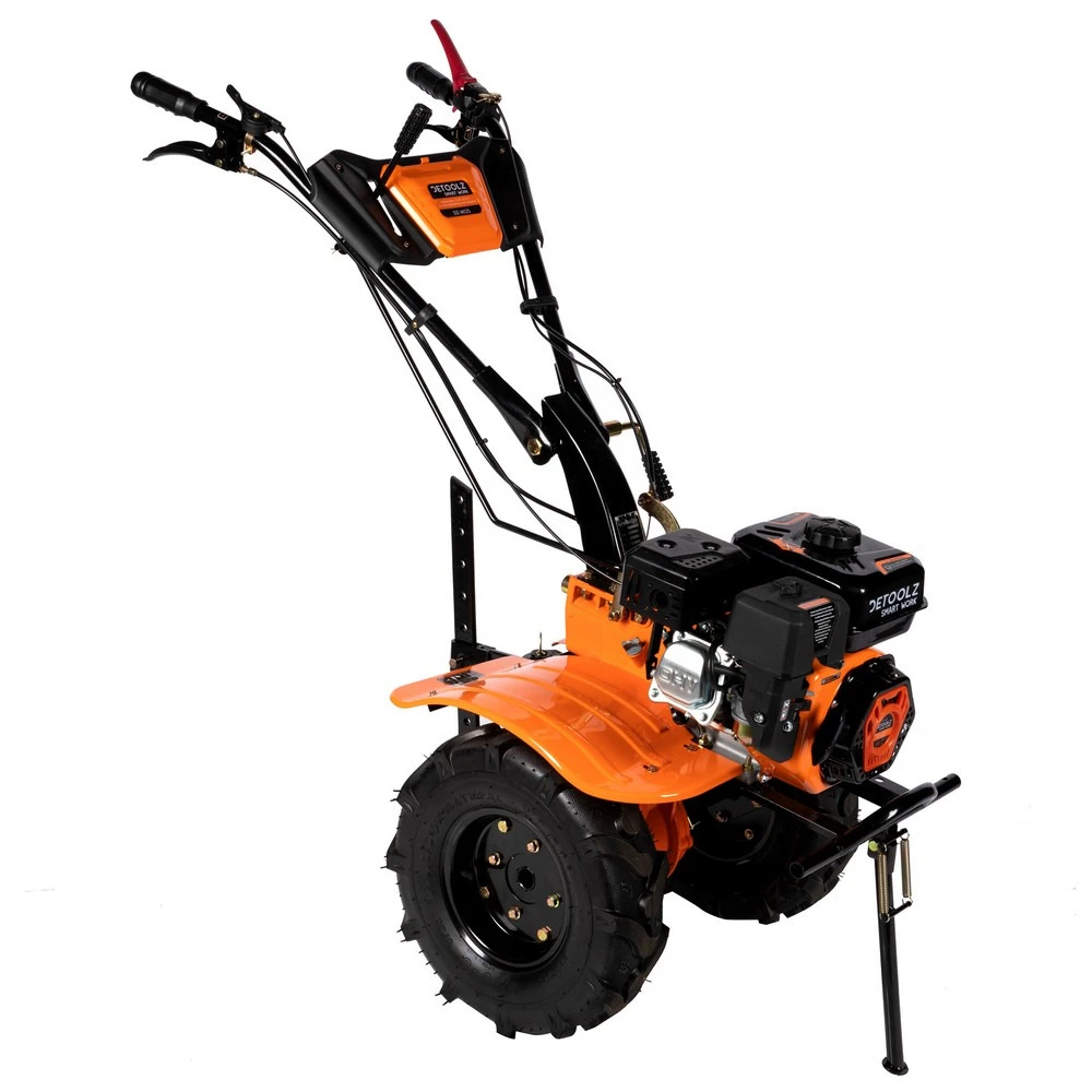 Motoculteur Thermique 7,5cv 2av 1ar Roues X4 Butteur Réglable Detool Dz-m125 – Image 3