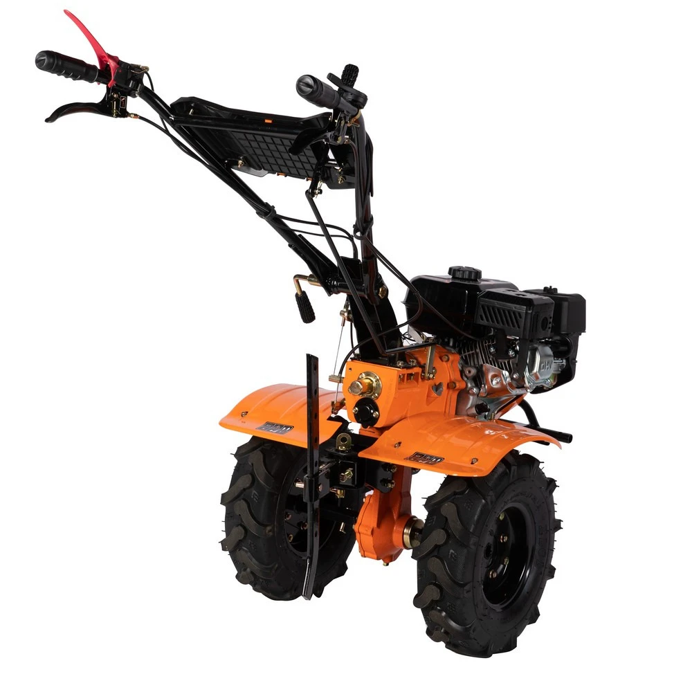Motoculteur Thermique 7,5cv 2av 1ar Roues X4 Butteur Réglable Detool Dz-m125 – Image 5