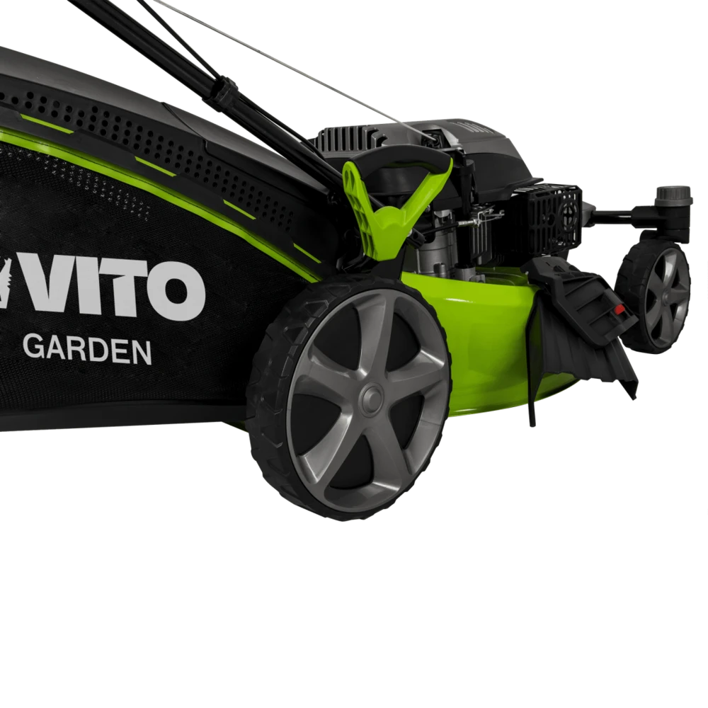 Tondeuse Thermique 6.5cv 508 Mm Roues Avant Pivotantes Surfaces 2000m² Vito – Image 2