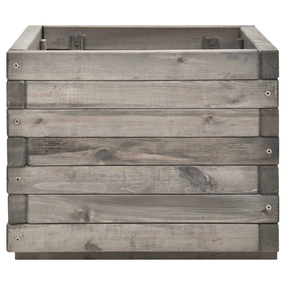 VIDAXL Jardinière 50x50x40 Cm Bois De Pin Massif – Image 4