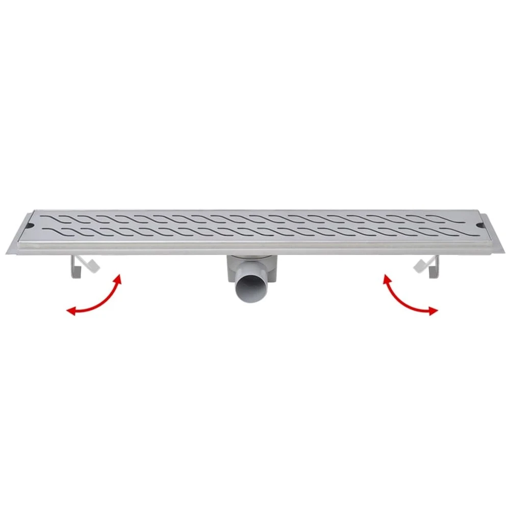 VIDAXL Drain De Douche Linéaire 730 X 140 Mm En Acier Inoxydable – Image 6