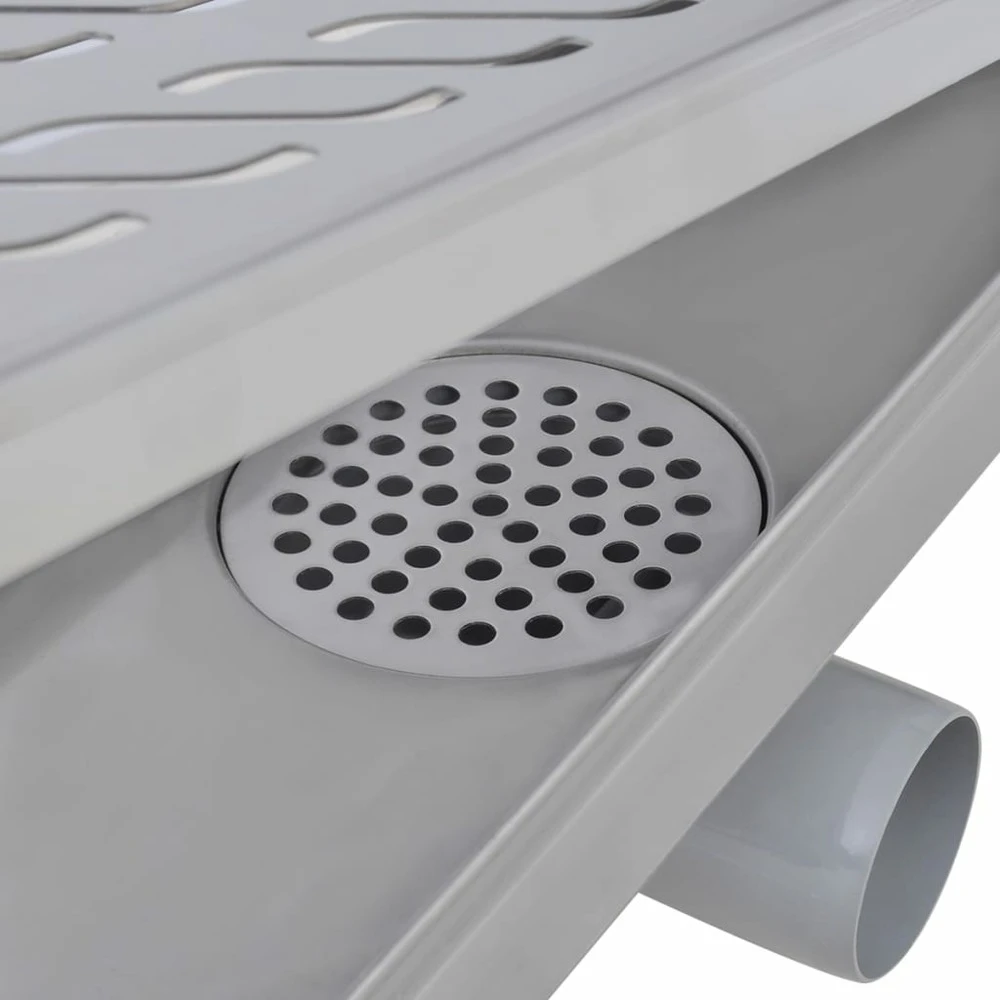 VIDAXL Drain De Douche Linéaire 730 X 140 Mm En Acier Inoxydable – Image 7