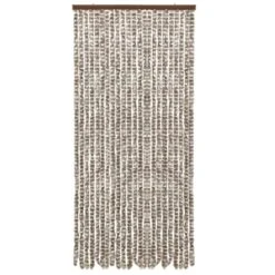 VIDAXL Moustiquaire Taupe Et Blanc 90x220 Cm Chenille
