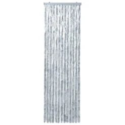 VIDAXL Moustiquaire Blanc Et Gris 90x200 Cm Chenille
