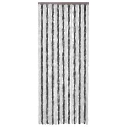 VIDAXL Moustiquaire Gris Et Blanc 56x200 Cm Chenille