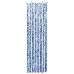 VIDAXL Moustiquaire Bleu Et Blanc 56x200 Cm Chenille