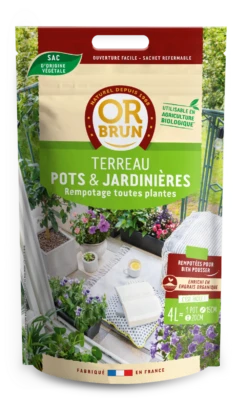 Obrtpot4 |terreau Pots & Jardinières | 4l |améliore Le Drainage