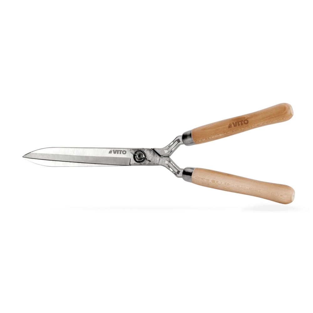 Kit 12 Outils De Jardin Manche Bois Vito Inox Et Fer Forgés à La Main – Image 2