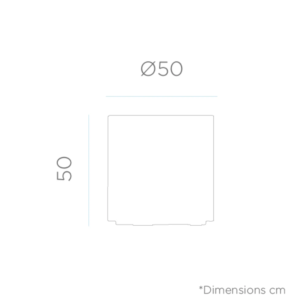 Pot De Fleurs Hortensia 50 ø50x50cm - Anthracite – Image 2