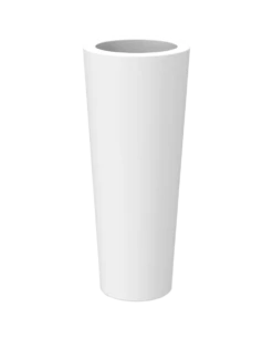 Pot De Fleurs Ficus 80 ø29x79cm - Blanc