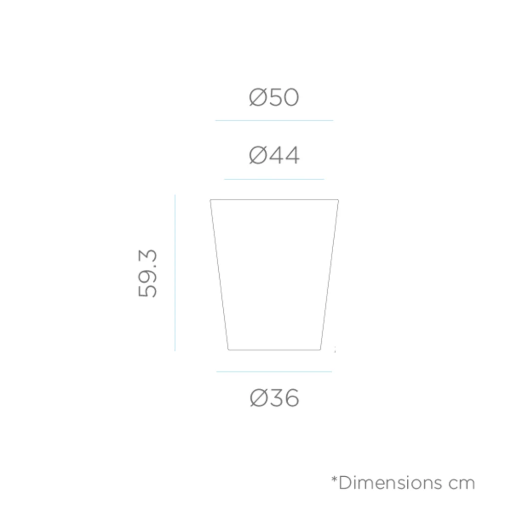 Pot De Fleurs Gerbera ø50x59,5cm - Couleur Terracota – Image 4
