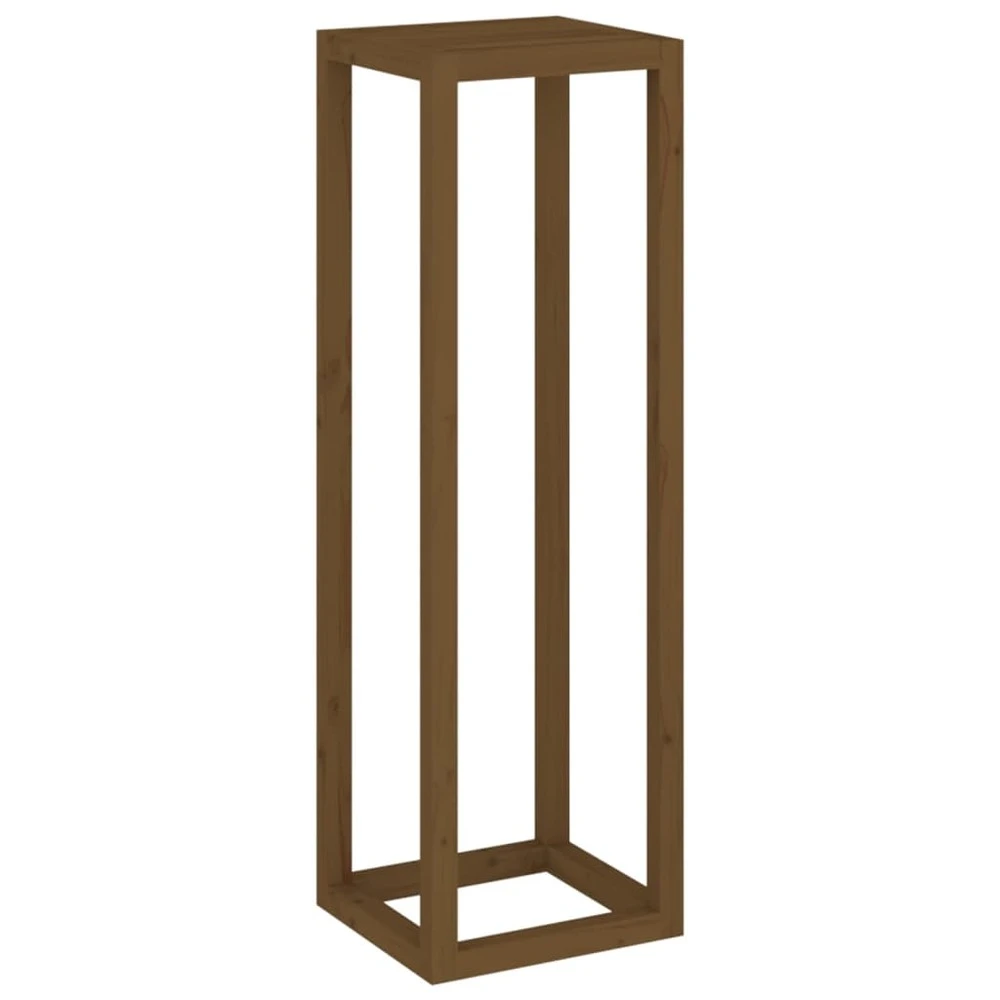 VIDAXL Ensemble De Supports Pour Plantes 3 Pcs Marron Miel Bois De Pin – Image 7