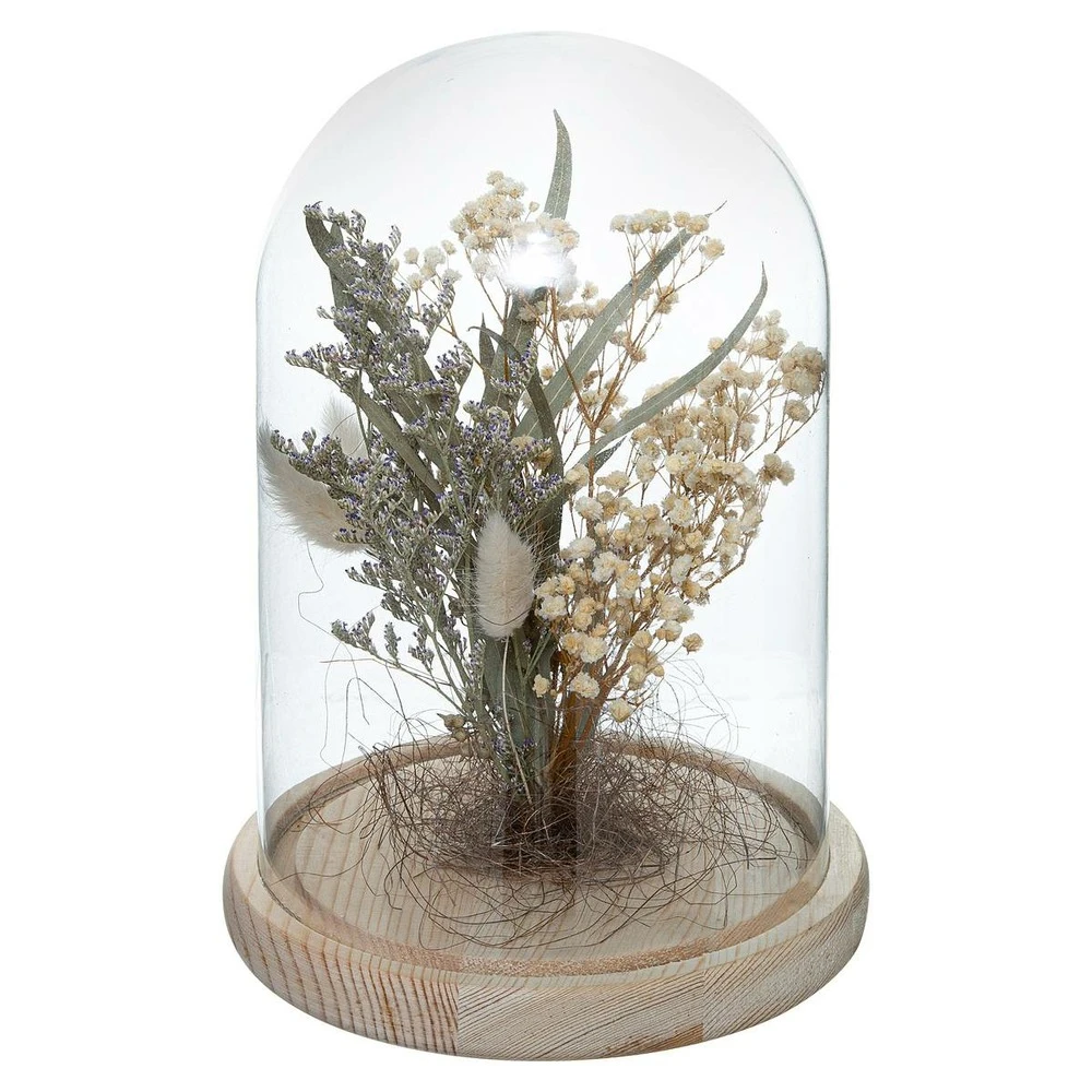 Fleurs Séchées Sous Cloche "folk" H26 Cm – Image 2