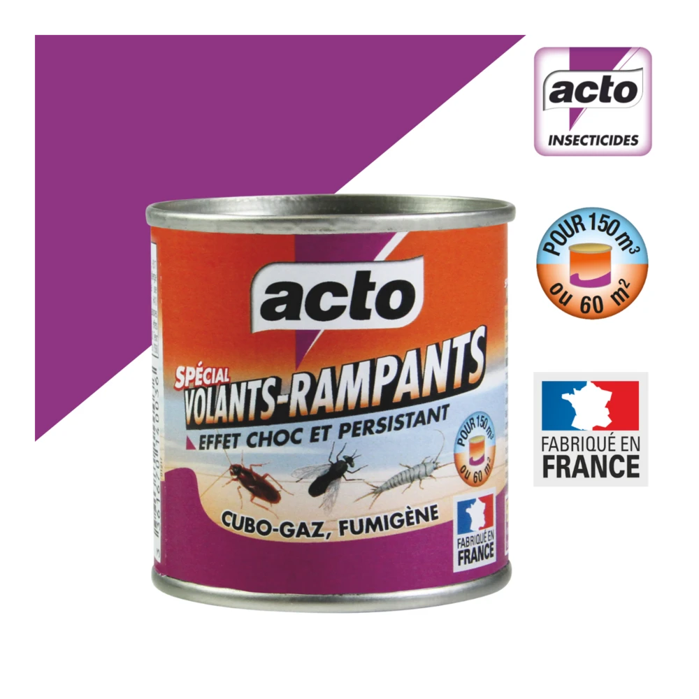 Acto Cubo Gaz - Fumigène Insecticide Polyvalent | Fabriqué En France – Image 2