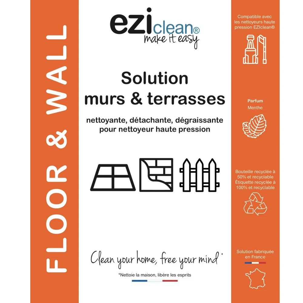 Solution Murs Et Terrasses Eziclean® Floor And Wall Pour Nettoyeur Haute Pression – Image 2