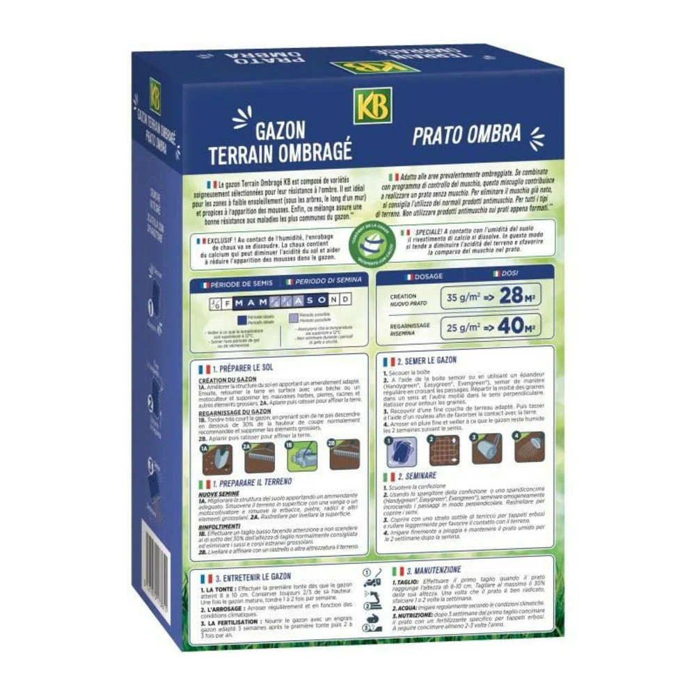 - Semences Gazon - Terrain Ombragé 28m² – Image 2