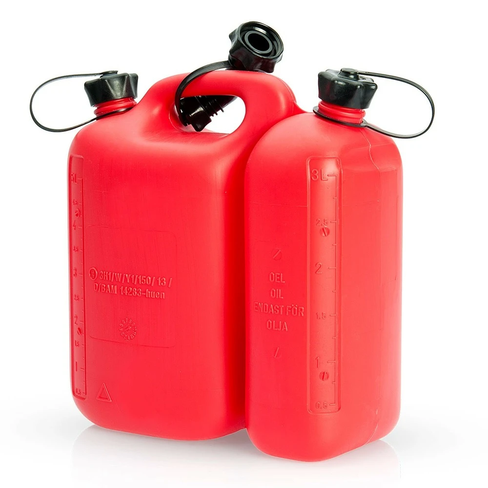 Jerrican à Essence Bec Verseur 5l Et Huile 3l Combiné Vito