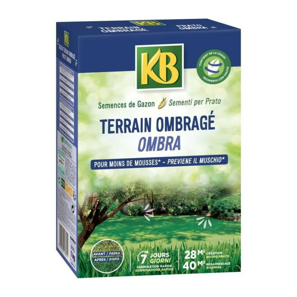- Semences Gazon - Terrain Ombragé 28m²